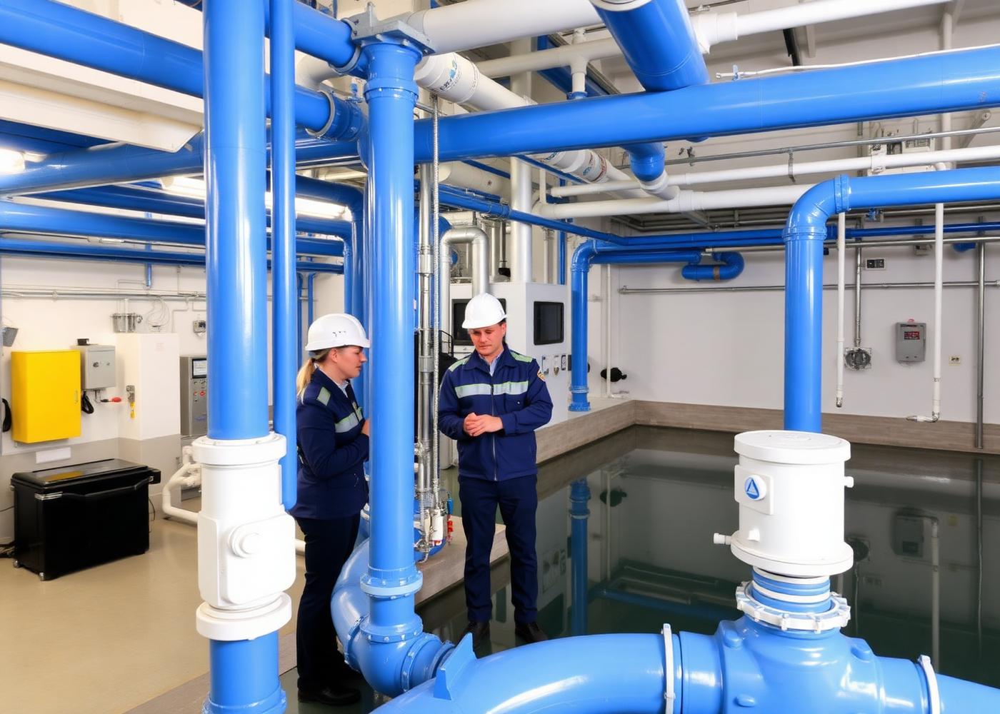BUWASCO water treatment plant and engineering staff